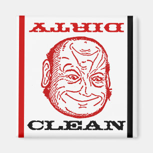 Aimant Amusement optique sale propre de maître d'hôtel 