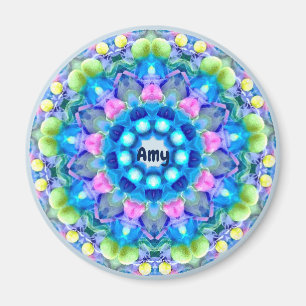 Aimant AMY ~ Motif de Pâques personnalisé Fractal ~