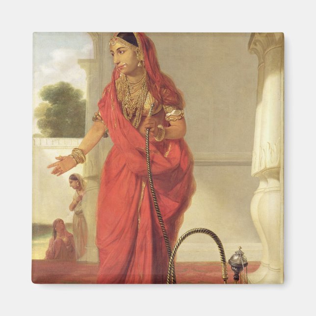 Aimant An Indian Dancing Girl with a Hookah, 1772 (Devant)
