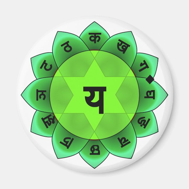 Aimant Anahata Le Coeur Chakra (Devant)