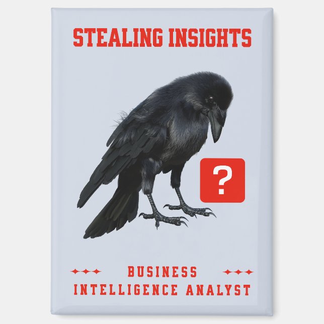 Aimant Analyste en intelligence d'affaires Crow (Recto)
