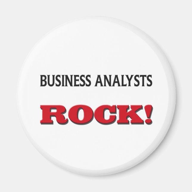 Aimant Analystes d'entreprise Rock (Devant)