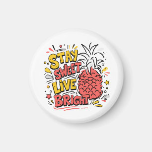 Aimant Ananas Aimant de Frigo Tropical Mignon