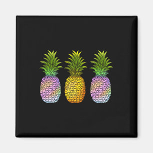 Aimant Ananas Aloha Hawaï Fruit Hawaïen Été Vacances