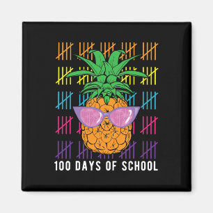 Aimant Ananas Amusant 100 Jours De Professeur Et De Sourd