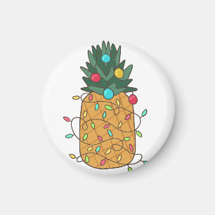 Aimant Ananas de Noël tropical