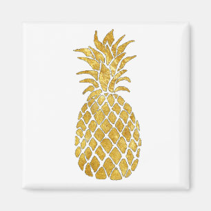 Aimant ananas doré