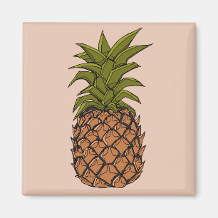 Aimant Ananas Fruit Vintage