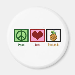 Aimant Ananas Peace Love