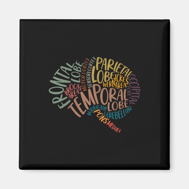 Aimant Anatomie De La Fête Mère Du Cerveau Infirmier Cerv (Devant)