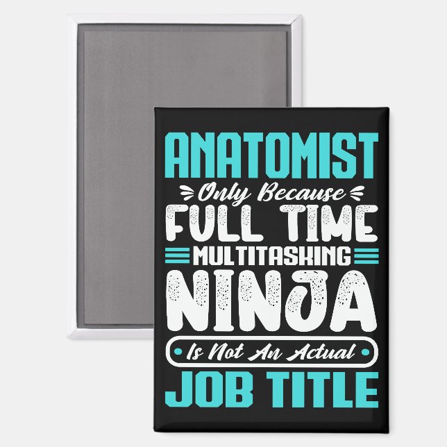 Aimant Anatomiste Titre du travail Profession Anatomie Ph (Recto/Verso)