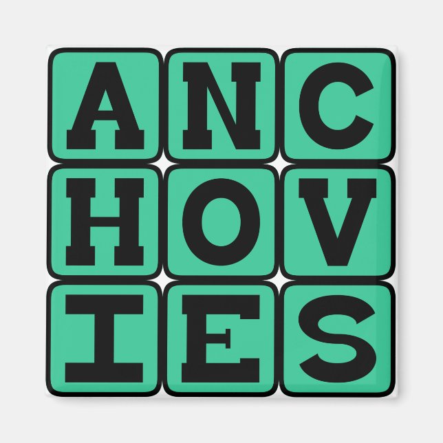 Aimant Anchois, Garniture de Pizza (Devant)
