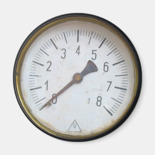 Aimant Ancien Compteur de pression du moteur à vapeur Dia