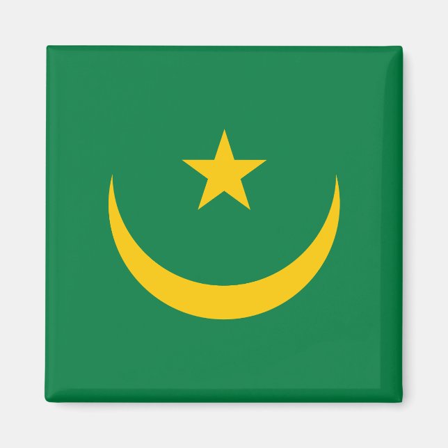Aimant Ancien drapeau de Mauritanie (Devant)