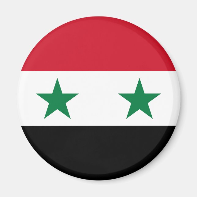 Aimant Ancien drapeau de Syrie (Devant)