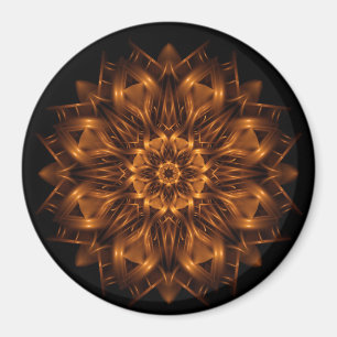 Aimant Ancien médaillon de cuivre or magnétique ronde