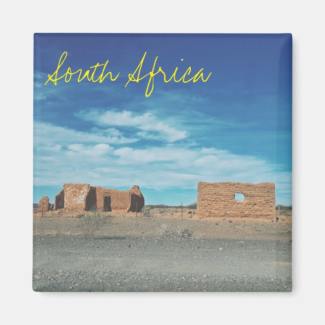 Aimant Ancienne maison ruines Magazine Afrique du Sud (Devant)