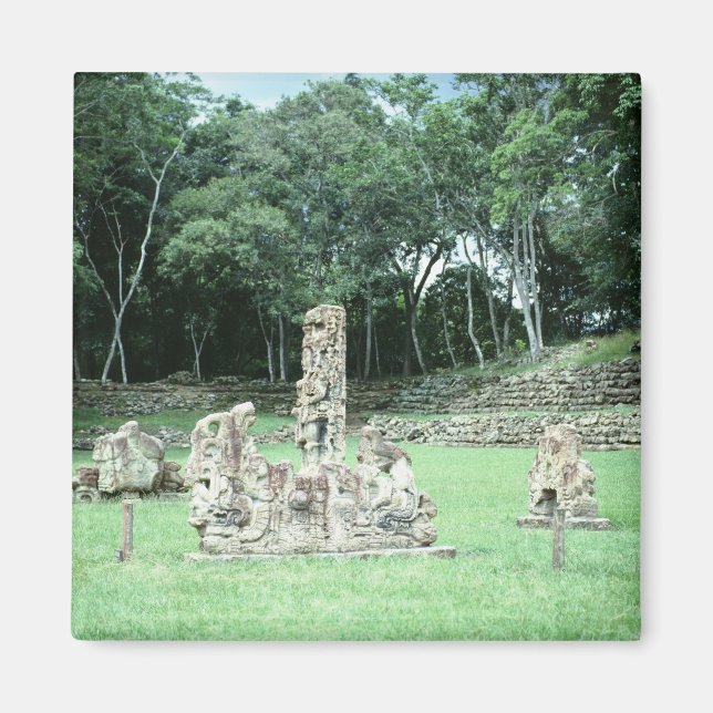 Aimant Ancienne ruines mayas Copan N.W. Honduras Photo (Devant)