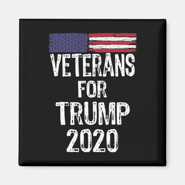 Aimant Anciens Combattants Pour Trump Élections 2020 Anti (Devant)