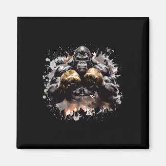 Aimant Ancient Motivation Inc Gorilla Boxe Champ Boxeur 