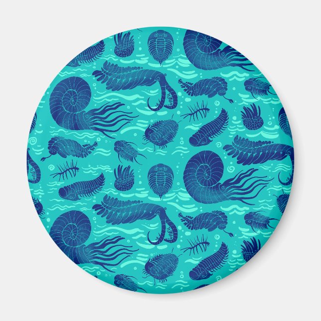 Aimant Ancient sea animals: Trilobites, Anomalocaris... (Devant)