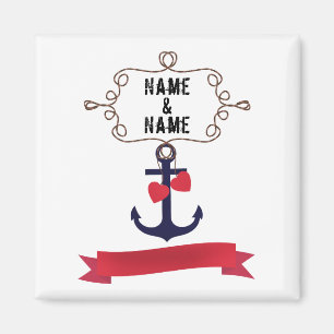 Aimant Ancre cadre de corde marine marine voyage maritime