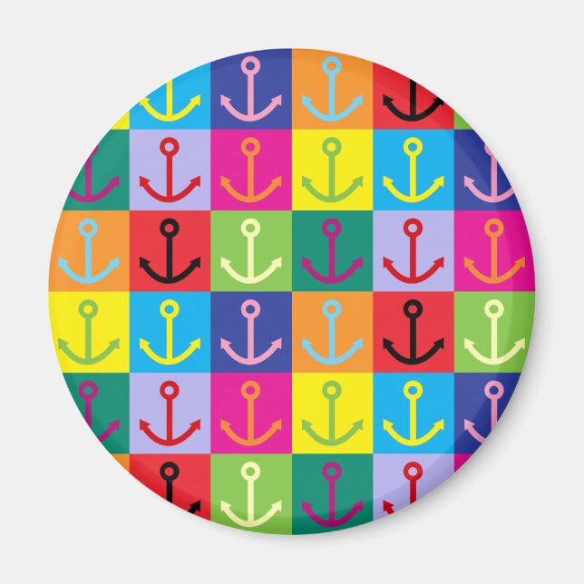 Aimant Ancre d'art pop (Devant)