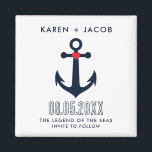 Aimant Ancre Mariage bateau de croisière Enregistrer la d<br><div class="desc">Mettez la voile sur un voyage d'amour avec notre Ancre Mariage de bateau de croisière Save the Date Magnet. Parfait pour annoncer vos nouveautés à bord d'un bateau de croisière, cet aimant combine charme nautique et fonctionnalité pratique, assurant à vos invités un enthousiasme et prêt à vous rejoindre lors de...</div>