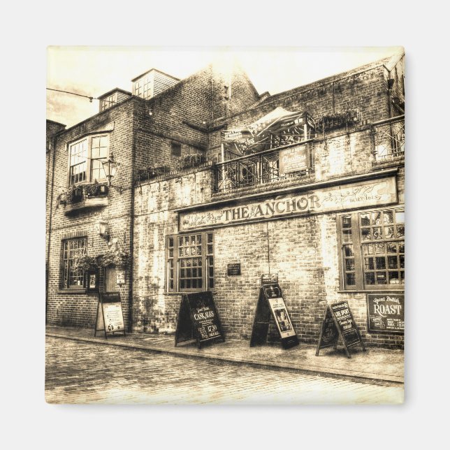 Aimant Ancre Pub London Vintage (Devant)