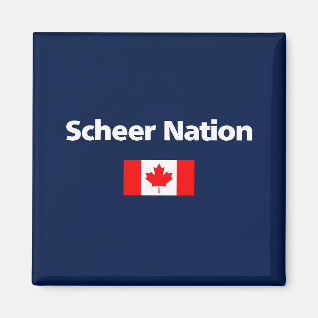 Aimant Andrew Scheer Nation Conservateur Canada Drapeau f (Devant)
