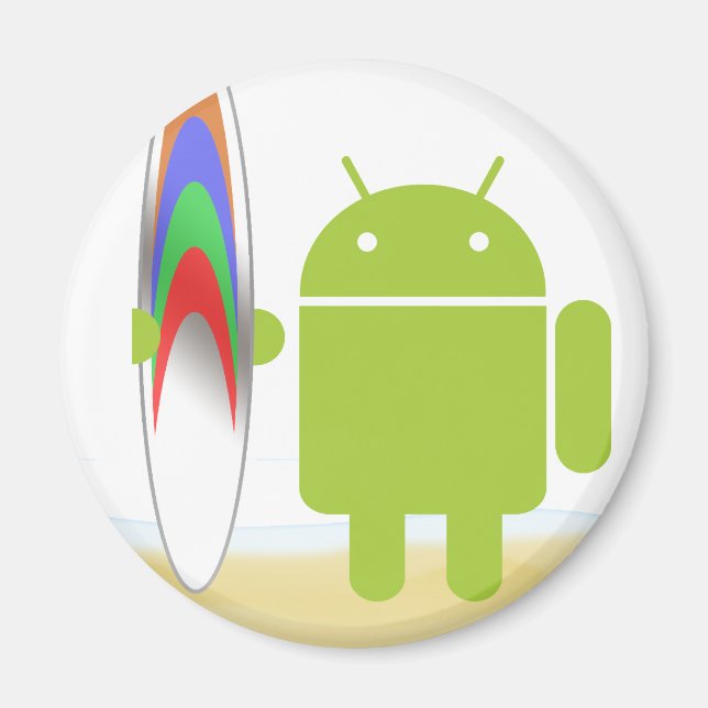 Aimant Android Surfer (Devant)