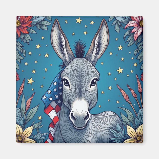 Aimant Âne de la Liberté (Devant)