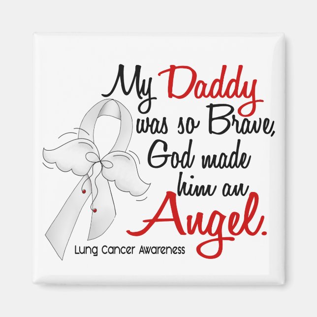 Aimant Ange 2 papa cancer pulmonaire (Devant)