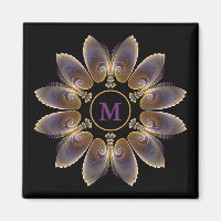 Ange Abstraite ailes Mandala Monogramme fractal