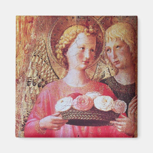 AIMANT ANGE AVEC DES ROSES