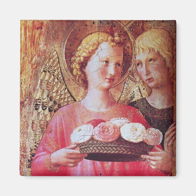 AIMANT ANGE AVEC DES ROSES (Devant)