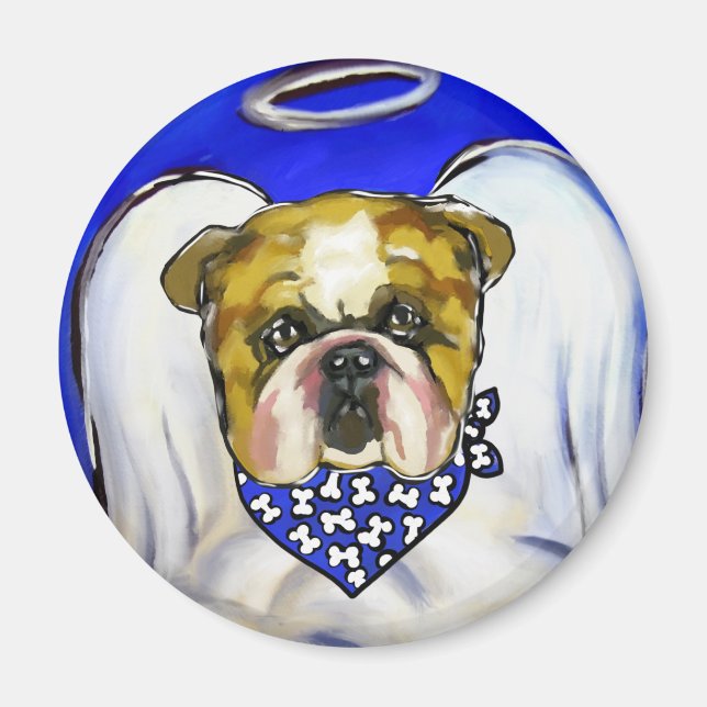 Aimant Ange Bulldog (Devant)
