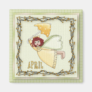 Aimant Ange d'avril/aimant féerique de mois