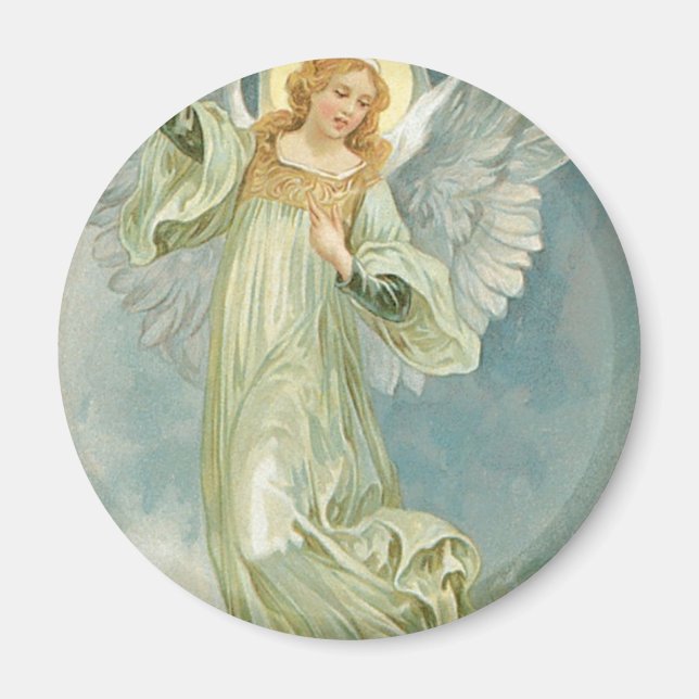 Aimant Ange de Noël Vintage (Devant)