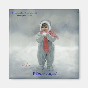 Aimant Ange d'hiver