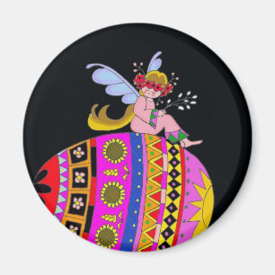 Aimant Ange et un Pysanka, art populaire ukrainien