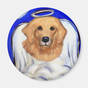 Aimant Ange Golden Retriever