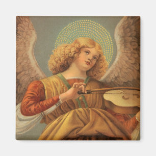 Aimant Ange jouant du violon de la Renaissance Melozzo da