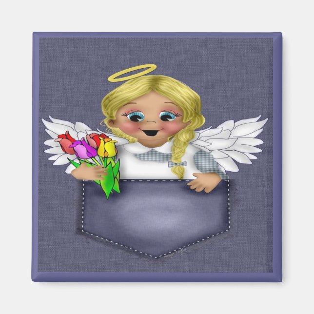 Aimant Angel de poche Blonde (Devant)