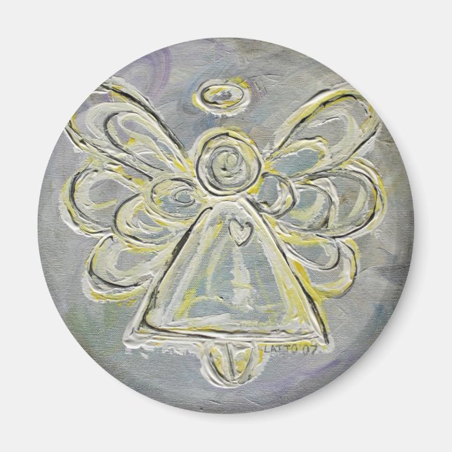 Aimant Angel du gardien de la lumière blanche (Devant)