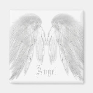 Aimant ANGEL WINGS White Nom personnalisé