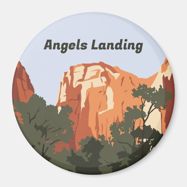 Aimant Angels Landing, parc national de Zion (Devant)