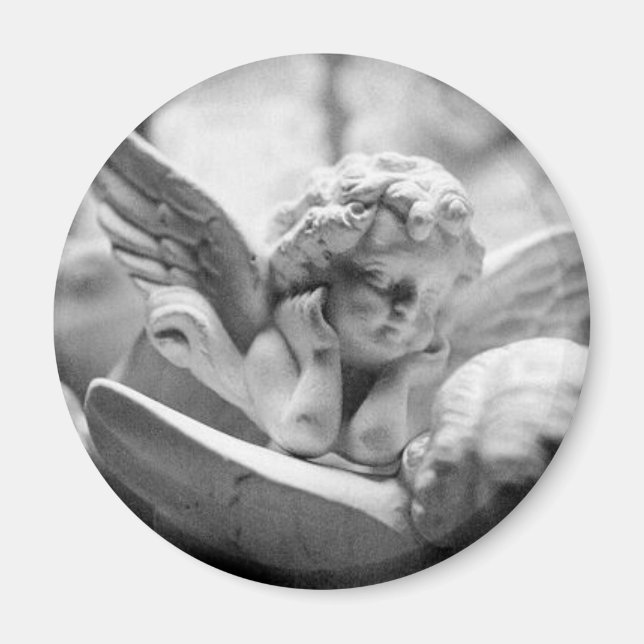Aimant Angels Watching Over Me (magnt rnd) (Devant)