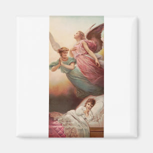 Aimant Anges gardiens avec enfant