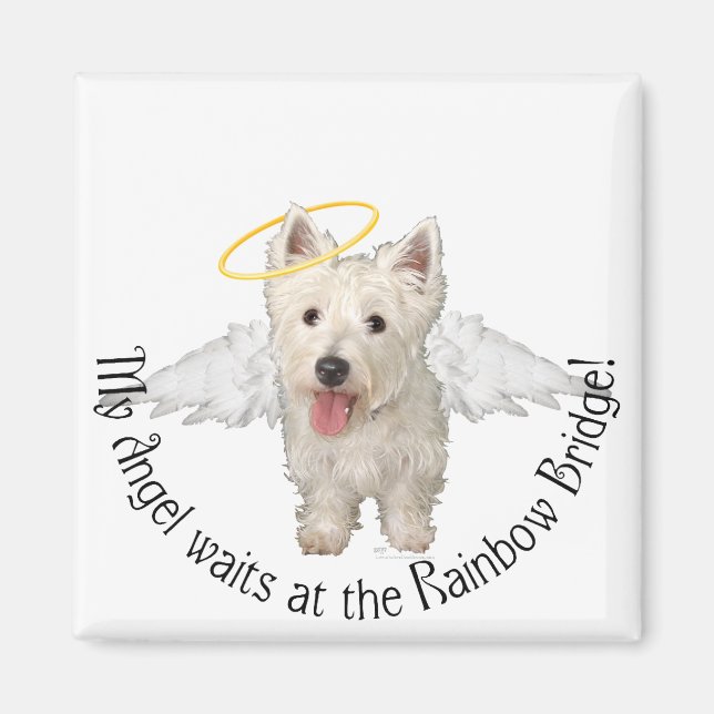Aimant Anges gardiens Westie (Devant)